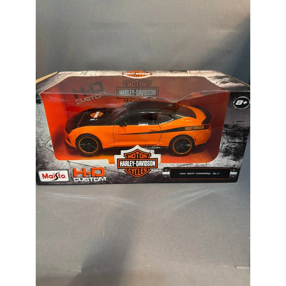 Maisto Harley-Davidson 2017 Camaro ZL1 1:24 Diecast Model Orange Black 32271